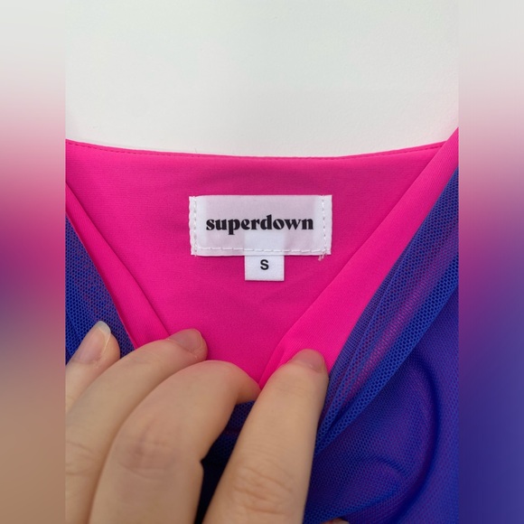 Revolve (Superdown) Issa Mesh Mini Dress (size small) - Picture 6 of 7